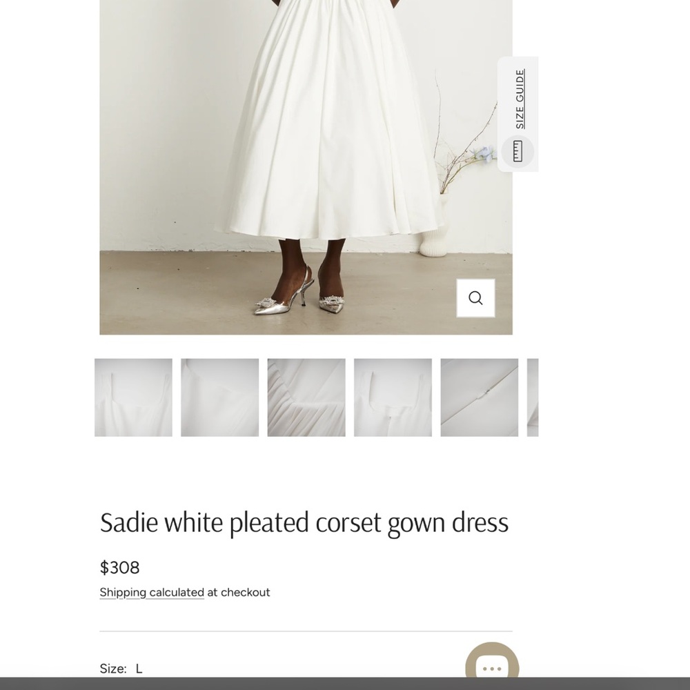 Elegant White Sleeveless Dress - Picture 4 of 5